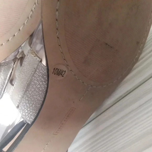 Vince Camuto arlanian gladiator Sandals metal San angora size 10m women - Picture 6 of 7